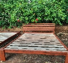 Portable hardwood  bed frame